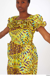Dina Moses dressed upper body yellow long decora apparel african…